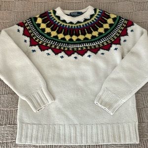 Adult Large - Polo by Ralph Lauren Aztec Lambs Wool/Wool/Cashmere Sweater